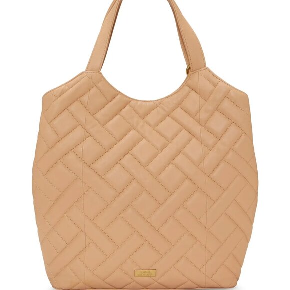 $119 NWT Vince Camuto Genuine Quilted Leather Tote - Picture 6 of 6